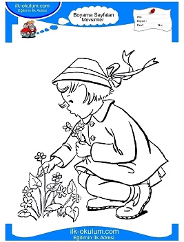 Çocuklar İçin ilkbahar Boyama Sayfaları 